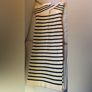 House of Harlow 1960 Black and Cream A-Line knit dress - stunning!!